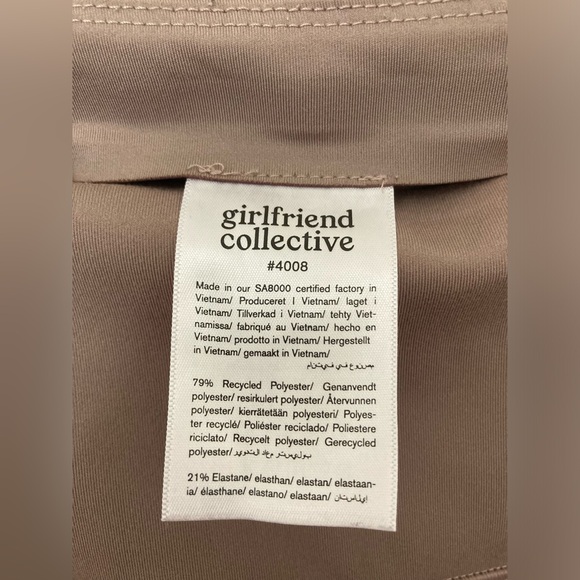 Girlfriend Collective Taupe (Limestone) Compressive High/Rise Leggings S - Picture 4 of 10